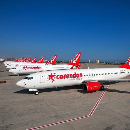 The Corendon fleet, where some of the Airbus A350-900 aircrafts will have designated "Only Adult" zones.