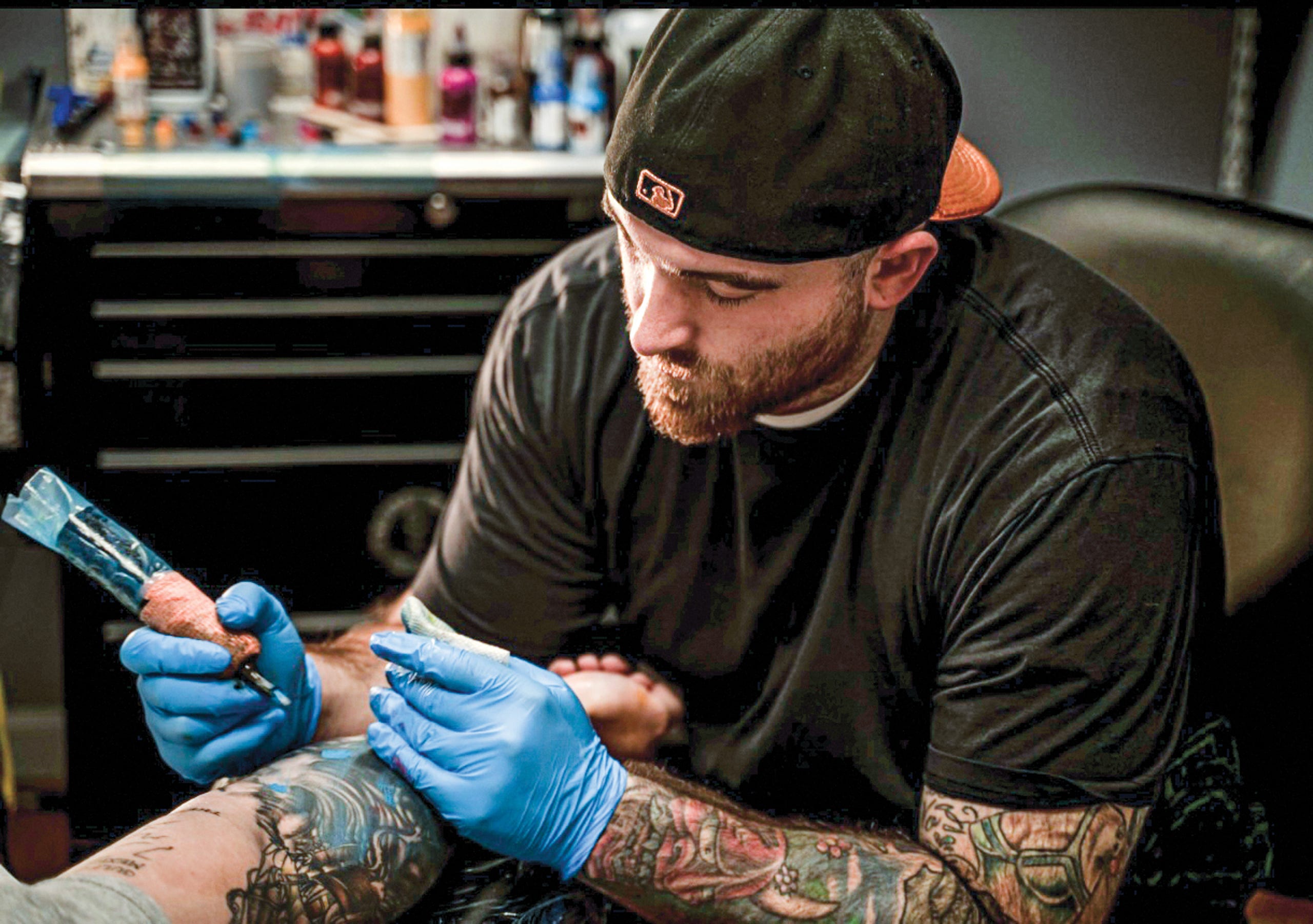 Ben Towers has inked thousands of tattoos