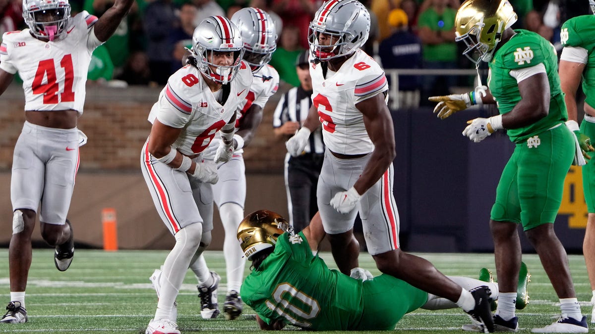 Ohio State führt Georgia und Michigan in der ersten Rangliste der College ...