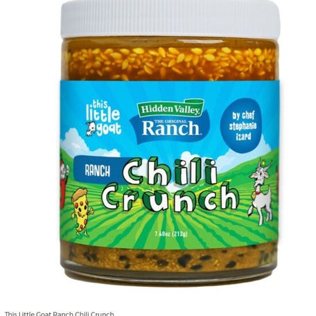 This Little Goat's Ranch Chili Crunch gives customers both tang and crunch on any food they choose.