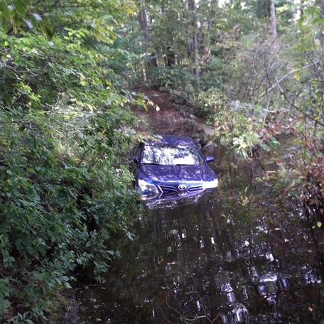 A DoorDash driver ended up in a swamp as they were on their way to deliver a Dunkin Donuts order to an address in Middleton, Massachusetts.