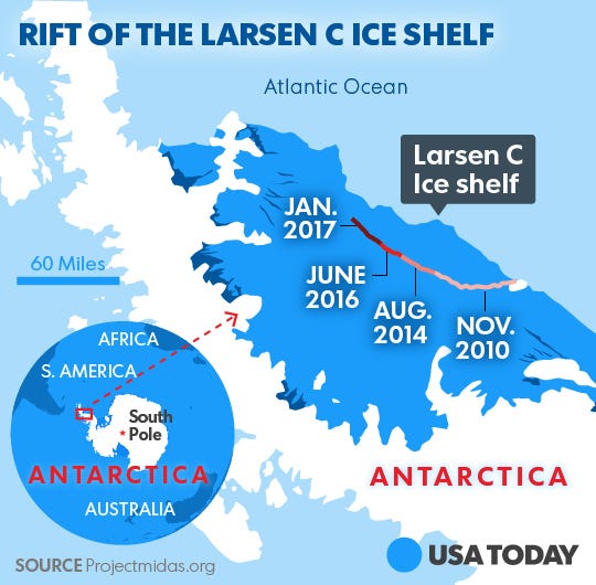 'Watching with bated breath' Massive iceberg set to break off