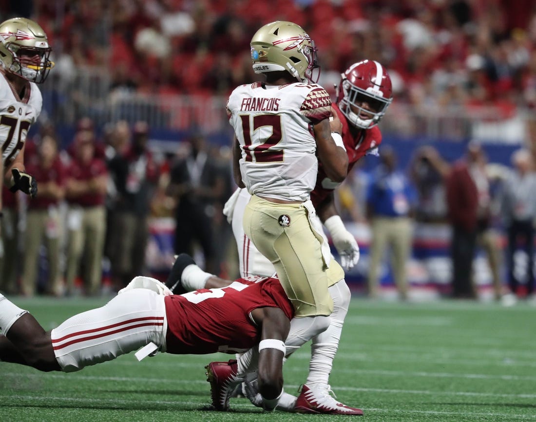 Florida State quarterback Deondre Francois (12) suffered a season-ending injury in the 2017 opener.