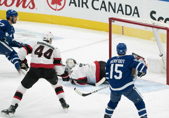 Ottawa Senators at Toronto Maple Leafs - 2/17/21 NHL Picks and Prediction