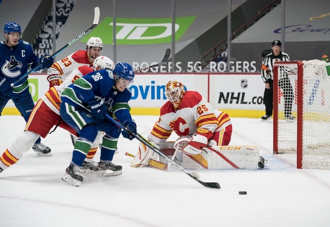 Vancouver Canucks at Calgary Flames - 2/17/21 NHL Picks and Prediction