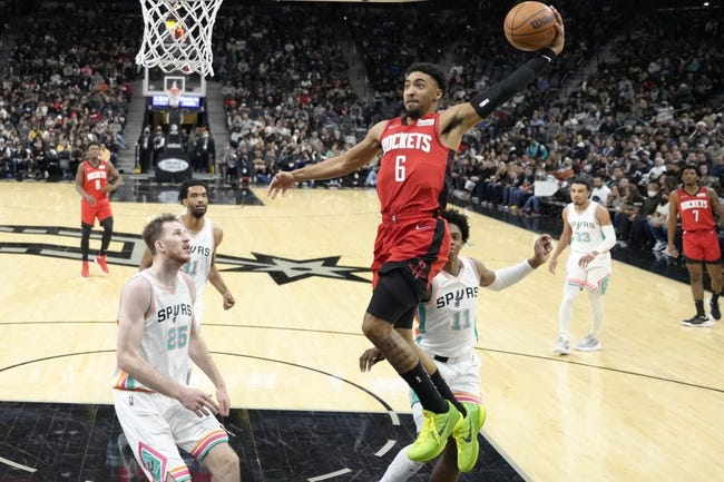 San Antonio Spurs at Houston Rockets - 3/28/22 NBA Picks and Prediction