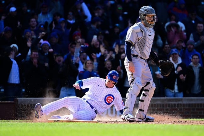 Milwaukee Brewers at Chicago Cubs - 4/10/22 MLB Picks and Prediction