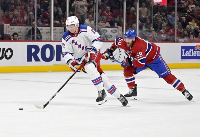 Montreal Canadiens at New York Rangers - 1/15/23 NHL Picks and Prediction