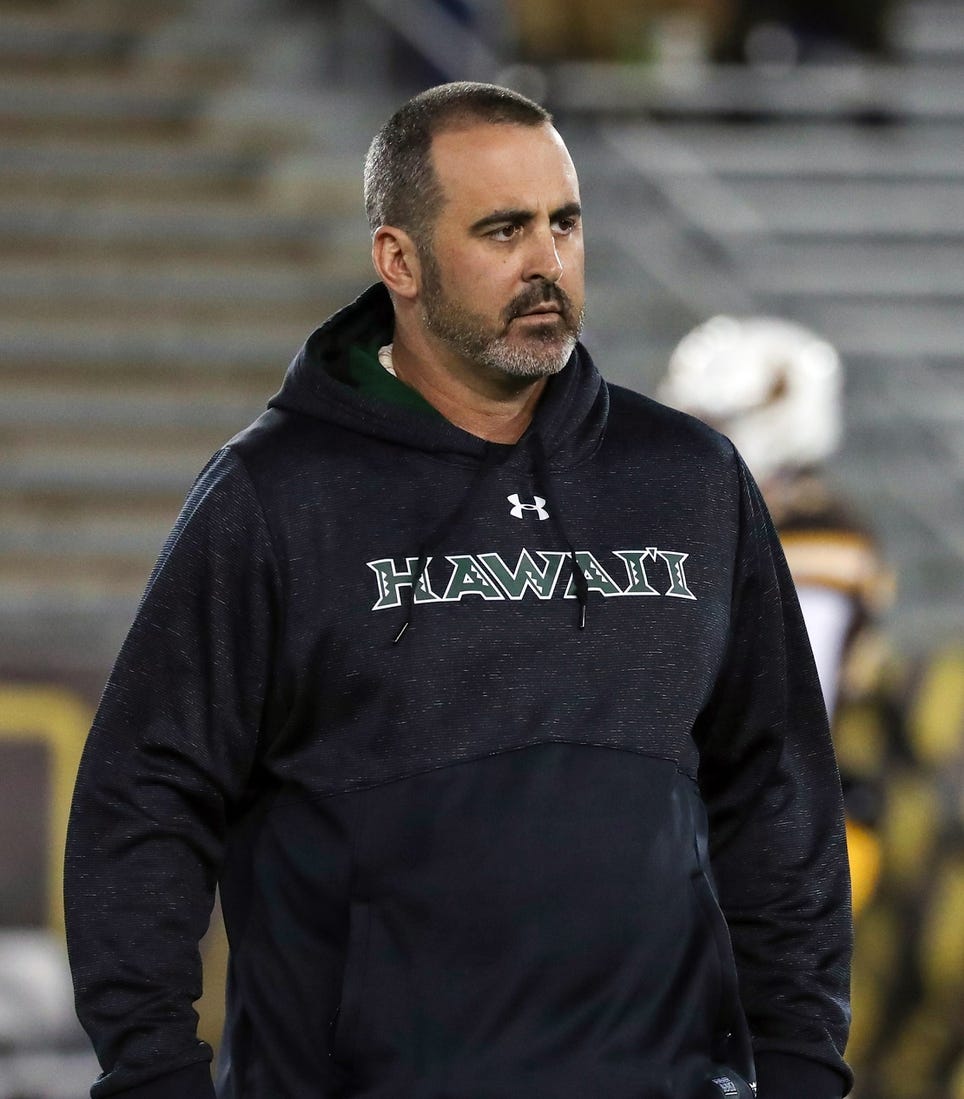 Hawaii head coach Nick Rolovich is upset with Oregon State's recruiting practices.